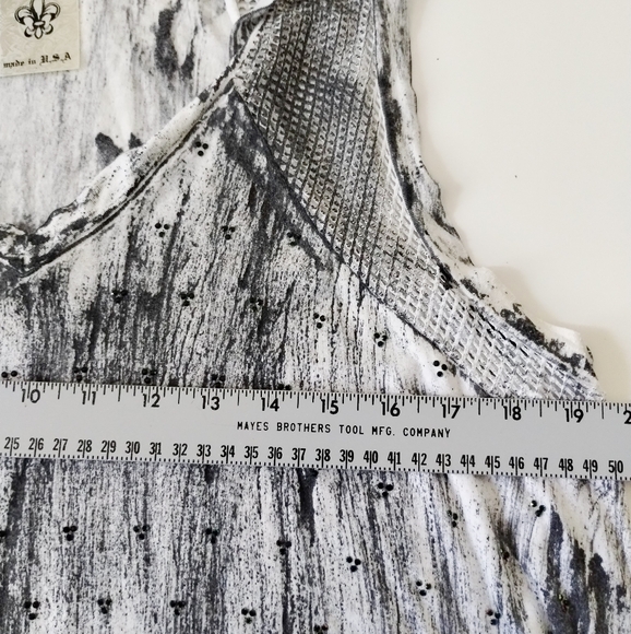 Vocal Southwestern Rhinestone Embellished Sleeveless Tunic Large USA Made - Picture 6 of 8